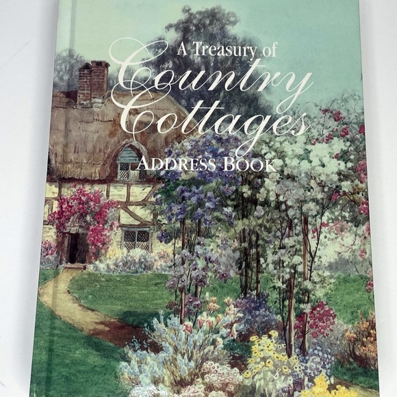 VINTAGE Journal & Address Book Brand New! Treasury Of Country Cottages - Picture 9 of 14